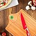 Vremi 3 Piece Bamboo Cutting Board Set - Wooden Cutting Boards for Kitchen with Storage Handle - Small and Large Wood Cutting Board Organic Bamboo Chopping Board Meat Cheese Cutting Board Set - Green