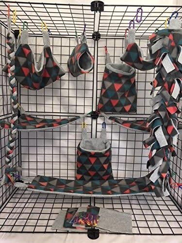 15 Piece Marrakesh Broken Chevron Sugar Glider Cage Set
