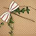 CT CRAFT LLC Ivory Cotton Red Stripes Ribbon 1.5