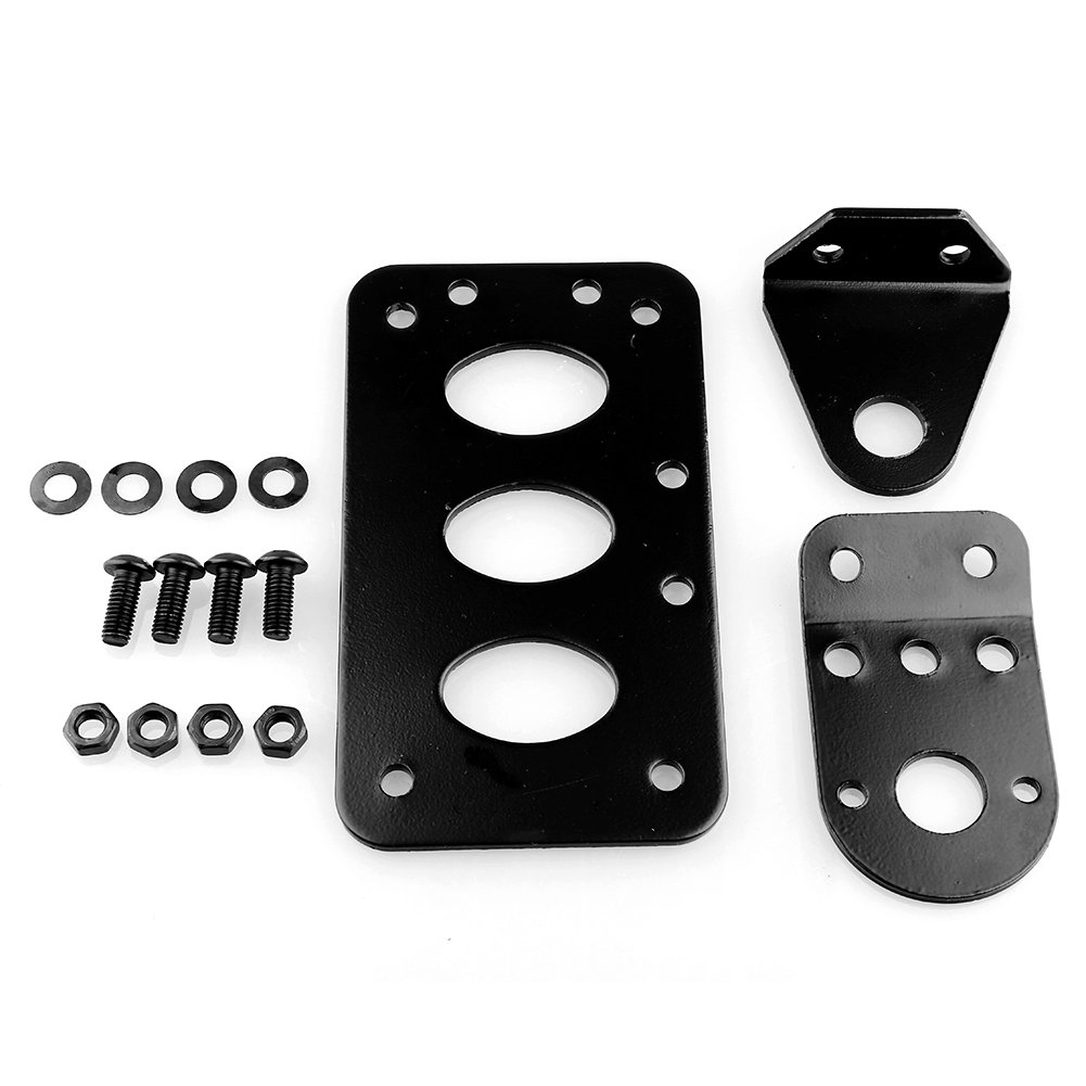 KIMISS Motorcycle License Plate Bracket Side Mount Number Plate Bracket Side Bracket Side Mount License Plate Bracket Iron Black for Street Bike Cruiser Chopper Dirt Bike