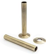 Hot Flow Antique Brass Jordan Angled TRV Radiator Valve Set Thermostatic Control view 4