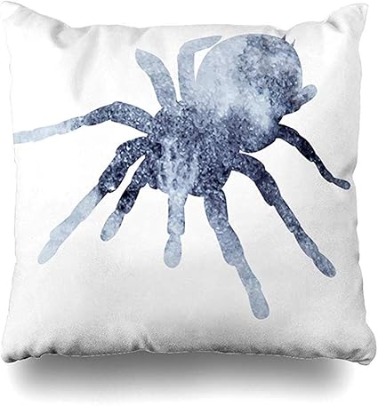 Jonycm Bank Kussens Giftige Arachnid Aquarel Grijs Spin Phobia Zwart Gevaar Tekenen Angst Ontwerp Horror Decoratieve Kussensloop Huisdecoratie 45x45cm Vierkante Kussensloop Kussensloop Amazon Nl