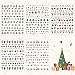 Whaline 2000+ Pcs 20 Sheets Christmas Nail Art Stickers 3D Winter Self-Adhesive Nail Decals Santa Claus Reindeer Xmas Tree Bells Snowflakes Nail Stickers for Women Girls Manicure DIY Nail Decoration