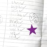 SuperStickers Pre Inked Star Stamp for Teachers Purple 28mm view 5