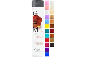 Celeb Luxury Gem Lites Colorwash, Professional Semi-Permanent Hair Color Depositing Shampoo, Fire Opal, 8.25 Fl Oz (Pack of 1)