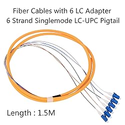 GESD 4Pcs 1.5 Meter LC Cable 6 Strand SingleMode