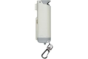 SABRE Safe Escape 3-In-1 Pepper Gel With Seat Belt Cutter & Window Breaker, Maximum Strength Pepper Spray, Snap Clip Keychain for Easy Carry & Fast Access, 0.54 fl oz, Easy to Use Fast Flip Top Safety