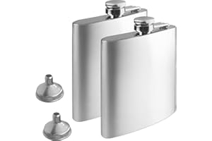 8oz 304 Stainless Steel Whiskey Bottle with Screw Cap, Premium Durable & Leak-Proof Mini Pocket Flask for Outdoor/Camping/Tra