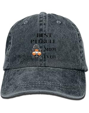 Best Pitbull Mom Ever Women Fashion Hat Cowboy Hats Sun Hats