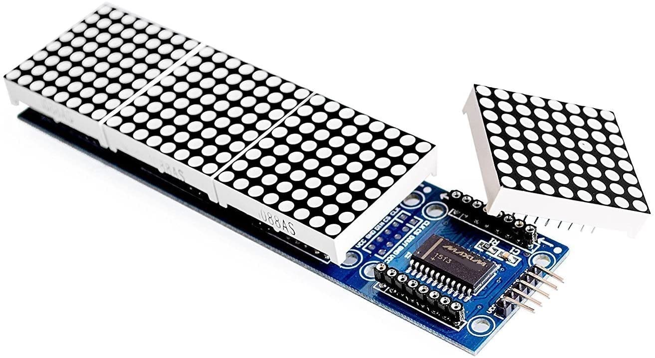 DollaTek Dot Matrix Module For Arduino Microcontroller 4 In 1 Display with 5pin Line