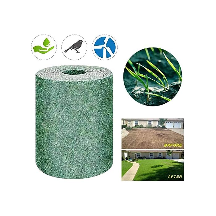 Buy Grass Seed Mat Roll, Biodegradable Grass Grow Mat Lawn Planting Mat