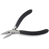Beadalon Black Handle Chain Nose Pliers, Econo