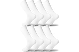 Ycets Crew Socks for Men Black Hiking Running Work Cotton Socks