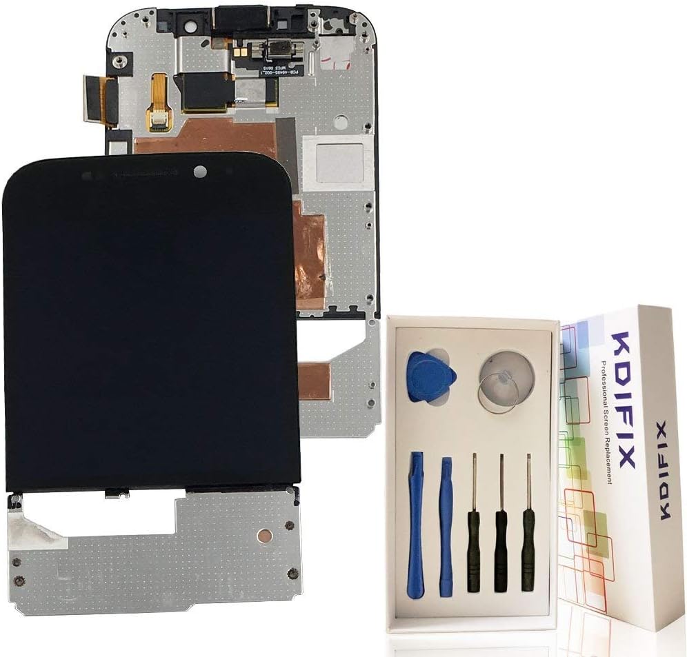 KDIFIX for BlackBerry Classic Q20 LCD Touch Screen Assembly + Frame with Full Professional Repair Tools kit (Black+Frame)