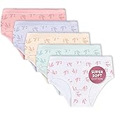 Feathers Leafy Print Snug Tagless Cotton Underwear – Girls Underwear Briefs Super Soft Panties (5 Pack)