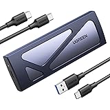 UGREEN SSD Enclosure, Tool-Free USB C External, 10Gbps M.2 NVMe to USB Adapter/Reader Supports M and B&M Keys and Size 2230/2