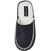 Lucky Brand Boys Whip Stitch Scuff Slippers Warm Indoor Outdoor Plush Lined House Shoes Cozy Slip On Kids Comfort Slippers