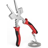 ARCCAPTAIN Measurable 8" Welding Pliers MIG Pliers with Rentention Chain | with Anti-Rust and High-Carbon Steel, All-In-One Great for Professional Welding
