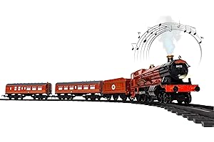 Lionel Battery-Operated Hogwarts Express Toy Train Set with Bluetooth, Locomotive, Train Cars, & Track with Authentic Train Sounds, Lights, & Water Vapor Smoke Effects for Kids 4+