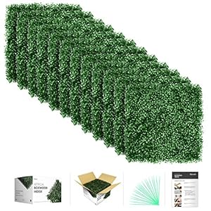 flybold Grass Wall Panels 20” x 20” Pack of 12 – Grass Backdrop Greenery Wall with UV Protection for Indoor Outdoor Wall…