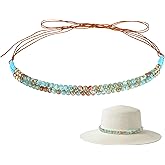 52 Inch Cowboy Hat Bands for Women, Cowboy Hat Band for Men Ethnic Western Rural Hats Belts Western Hats Band for Women Men Cowgirl Rope Belt, Hand Made Replaceable Hat-Belt for Panama-Hat Fedora