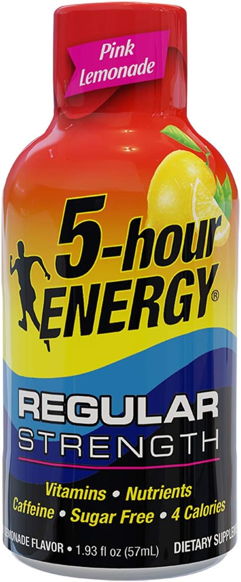 5-hour ENERGY, Regular Strength Pink Lemonade, 1.93 ounce, 24 count: Health & Personal Care