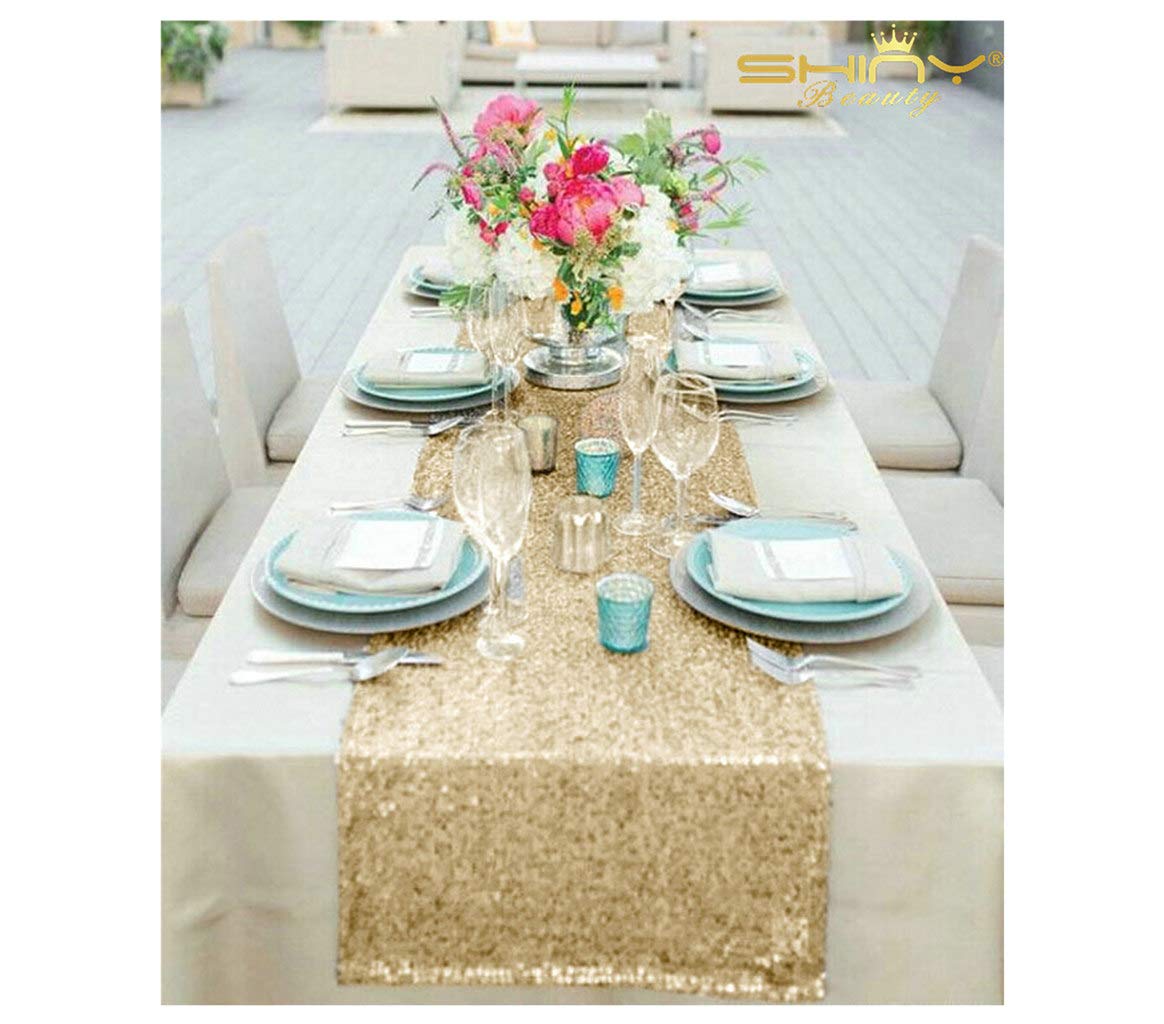 Best Blue And Gold Table Runner