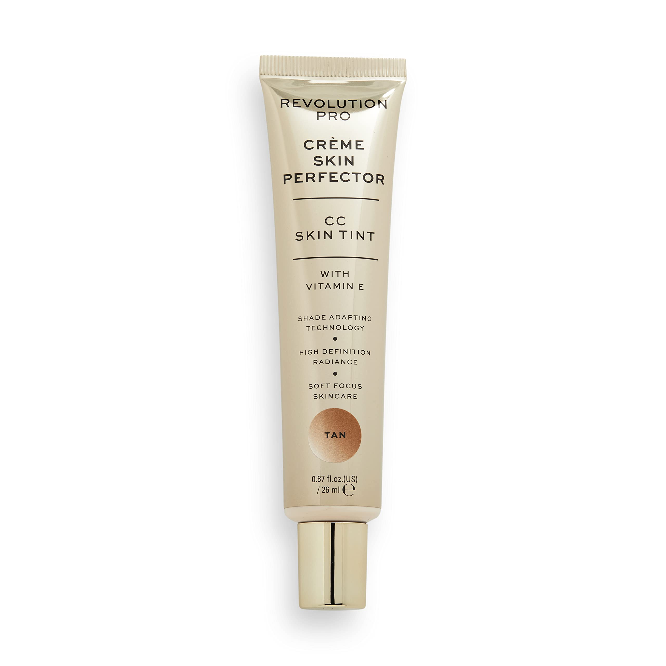 Revolution Beauty London Pro, CC Perfecting, Skin Tint, Foundation, Tan, 26 ml