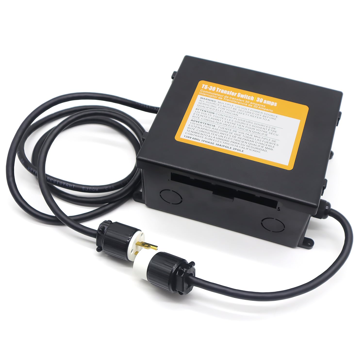 Photo 1 of 30 Amp Prewired Transfer Switch Automatic Transfer Switch for RV, Travel Trailer and Camper Van, Generator Transfer Switch, 120V