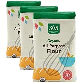 365 by Whole Foods Market, Organic All Purpose Flour, 80 Ounce (Pack of 3)