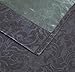 Linen Zone Pair of Damask Dark Gray Bedroom Curtains. These Modern Decor Black Out Curtains are Great Choice as Bedroom Window Curtains or Nursery Blackout Curtains. (Evelyn 38 x 84 Charcoal)