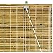 Oriental Furniture Burnt Bamboo Roll Up Blinds - Natural - (72 in. x 72 in.)