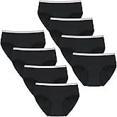 Geronmine Teen Girls Period Underwear Menstrual Leakproof Panties for First Period Starter Panty Kids Cotton Protective Brief