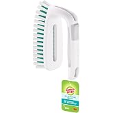 Scotch-Brite All Purpose Brush &ndash; Durable Bristles for Tile Floors, Walls, Shower Doors, Tubs &amp; Bathroom Fixtures, Ergonomic Non-Slip Handle, Multi-Surface Cleaning Tool, Easy to Rinse &amp; Store, 1 Count