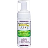 My Hair Helpers Natural Enzymes for Head Lice - Mousse Naturally Dissolves Nit Glue - Lice Removal Works on 1-2 Children, 4 fl ounces