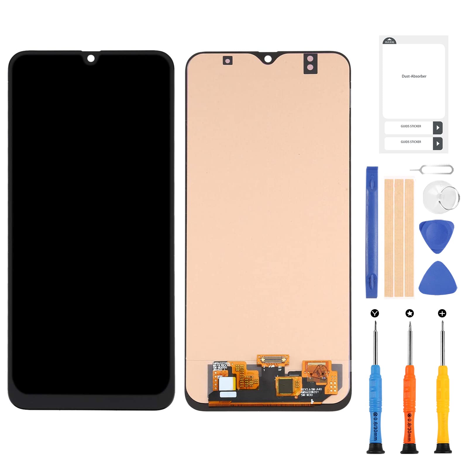 OLED Material M30S LCD Screen Digitizer Full Assembly For Samsung Galaxy M30s SM-M307 SM-M307FN/DS Matrix Sensor Glass Lens Replacement Repair Parts Kits NEW