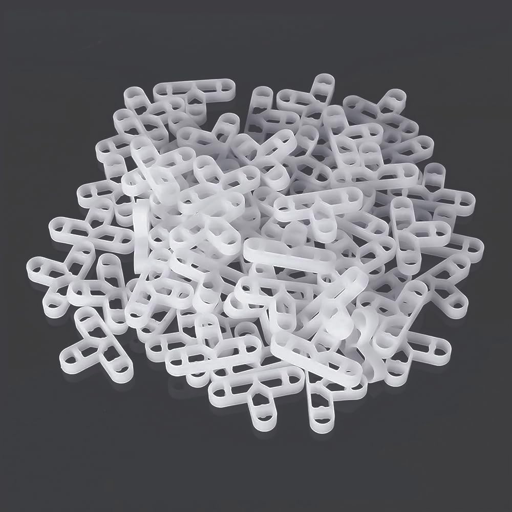 Tile Spacers 100 Pcs10mm Paving Slabs Tile Leveling System T-Shaped Plastic Spacers Patio Slabs Spacers,for Floor Wall Tiler Decking Tiles Garden Brick