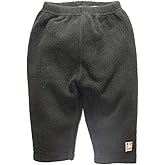 Zutano Black Fleece Baby Leggings, Unisex Baby, 0-6 Months