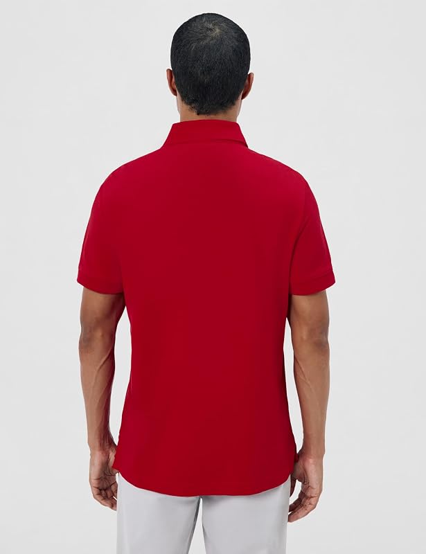 Polo Manches Courtes Homme Chest Insert Regular Fit, Rouge (Primary Red), S — photo 3 sur 6