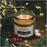 Colonial Candle Balsam & Berries Scented Candle, 2-Wick Natural Soy Blend Wax Candle Infused with Essential Oils, 14 oz Apothecary Glass Jar Candle - Made in The USA