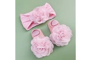 Pedolltree Reborn Baby Dolls Shoes Accessories 2pcs Sets for 18-24 inch Reborn Baby Girl Include Socks Headband…