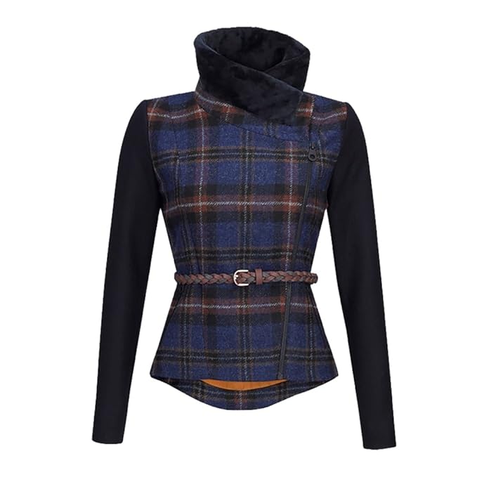 Jack Murphy Ladies Florrick Tweed Coat Blue Midnight Walk SIZE 12