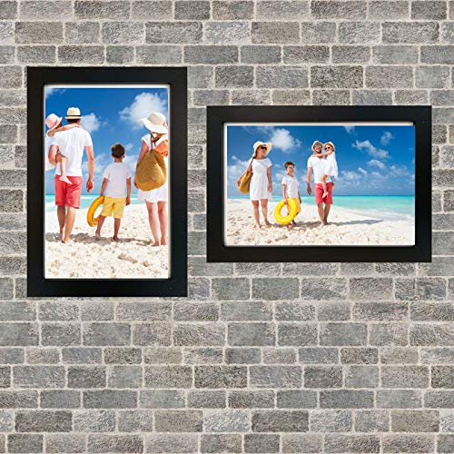 8x12 Picture Frames (2-Pack) - HIGH Definition Glass Front Cover - Displays 8" by 12" Poster Picture Frame- Vertical or Horizontal & Comes Ready to Hang. - Thumbnail 2
