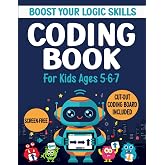 Coding Book for Kids ages 5-6-7: STEM Coding Activity Book for 5-7 year old Boys and Girls