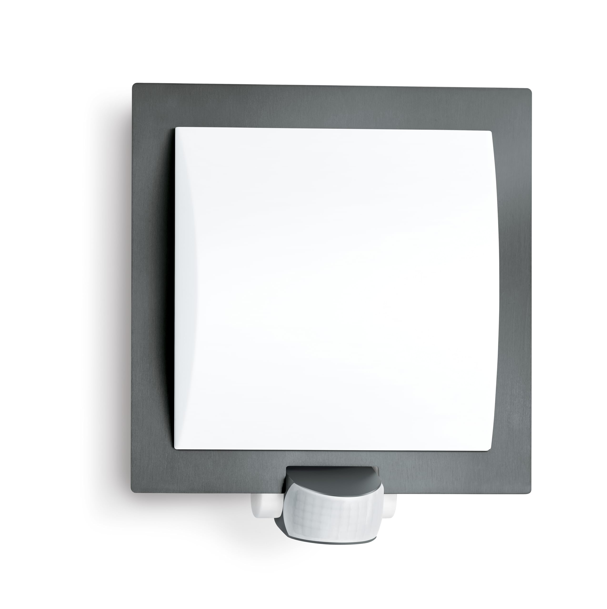 Steinel Outdoor Wall Light L 20 Anthracite -Motion Sensor Light, 180° Motion Detector, 10 m Range, Impact-Resistant, E27, max. 60 W