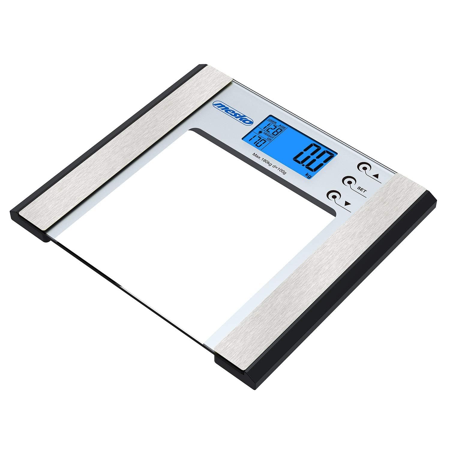 mesko Scale Personal with Analyzer Silver And Black
