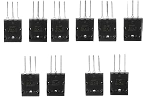 NAROOTE O Transistor Kit, 2Sc5200 Amplifier Transistor Socket, 5 Pair High Power 2SA1943, 2SC5200 General Purpose Transistors for General Electronics Replacement Transistor Assortment Kit