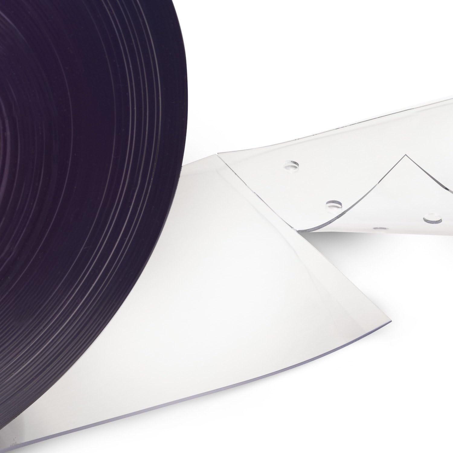 Aleco 177013 Clear-Flex II TearAway PVC Perforated Pre-Punched Standard Smooth Replacement Strip, 12' Length x 12" Width x 0.12" Thick