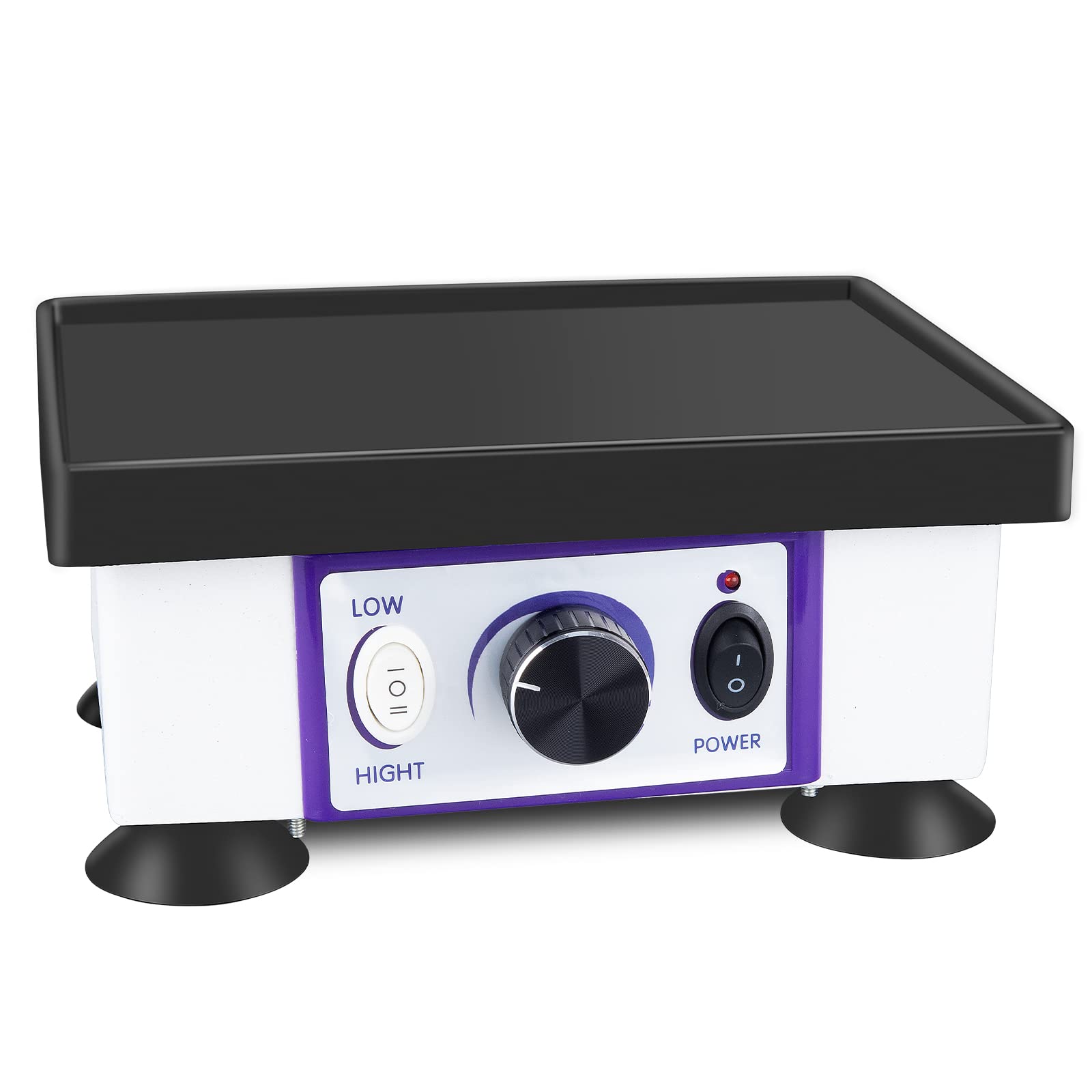 Photo 1 of LVCHEN Dental Small Square Quartet Vibrator - Plaster Oscillator Gypsum Mixing Machine Powerful Lab Vibrator Equipment with High/Low Control Function