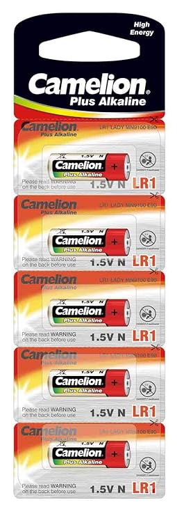 Camelion 11000501 Plus Alkaline, N/ LR1, Lady, 5er-Pack